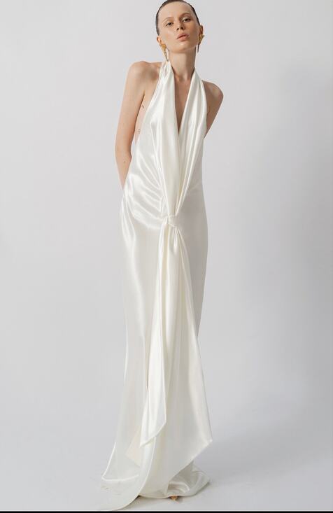 Datt Dresses & Skirts - New Datt long curtain dress white size M $505